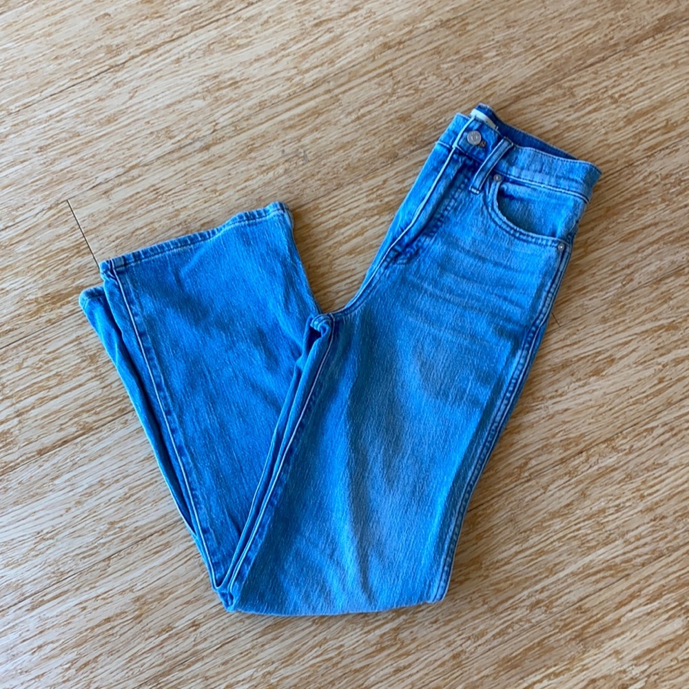 Madewell high rise flares